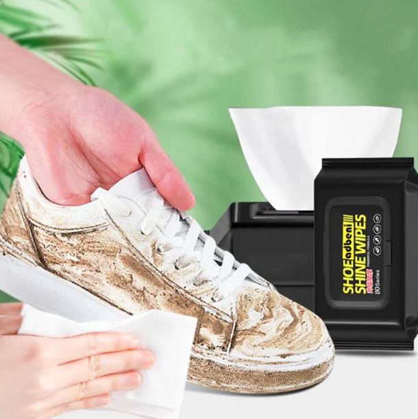Shoe Cleaning Wipes Portable Pack – Quick Dirt & Stain Remover for Sneakers & Leather Shoes - Smart Flex Store