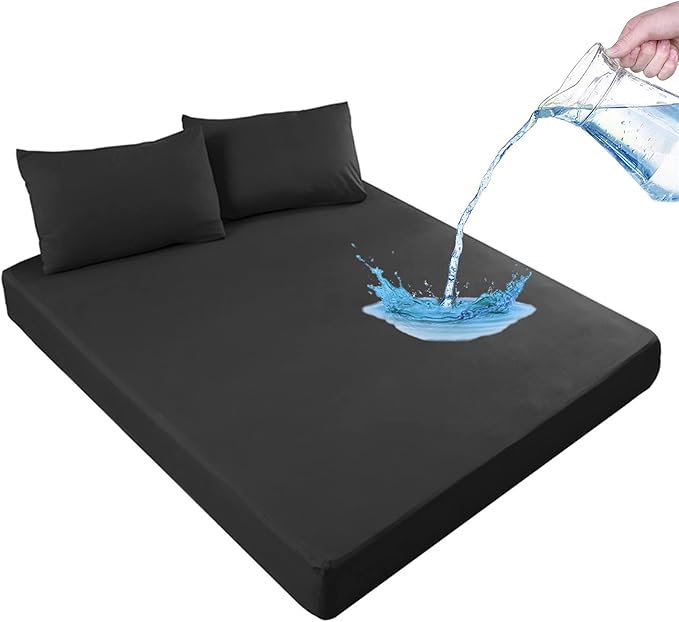 Waterproof Mattress Protector Sheet – Fitted, Breathable & Washable Mattress Cover - Smart Flex Store
