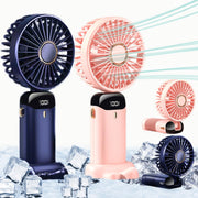 Rechargeable Mini Hand Fan LED Display