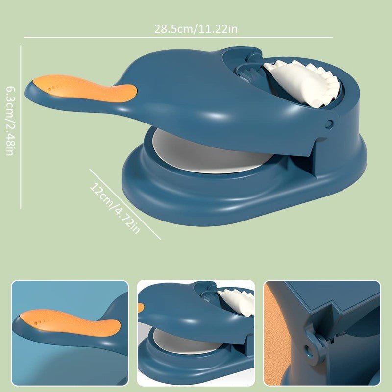 2 - in - 1 Manual Dumpling Maker Mold | Dough Press & Rolling Machine | Momos, Gyoza, Tortilla Kitchen Tool - Smart Flex Store