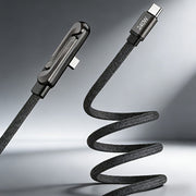 2-in-1 240W Fast Charging Cable with Stand