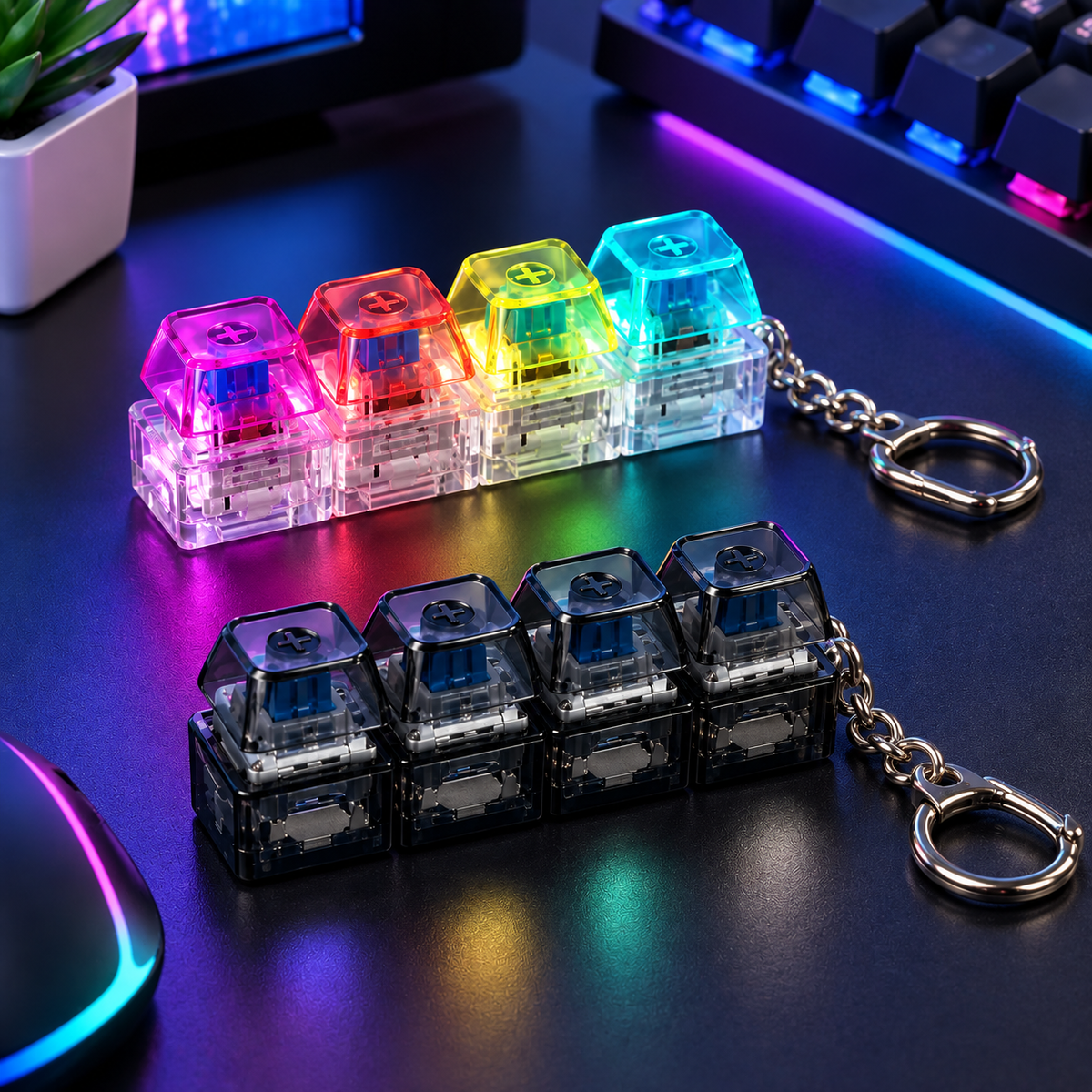 Mini Mechanical Keychain Fidget