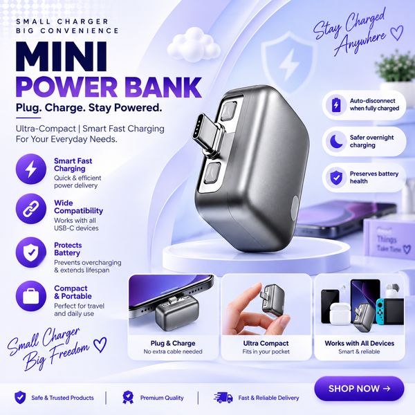 Smart Type-C Charger with Auto Power Cut | Battery Protection