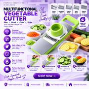 5-in-1 Stainless Steel Veg Cutter & Slicer
