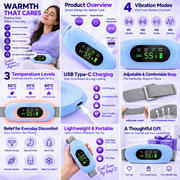 Portable Menstrual Heating Belt with Massage for Pain Relief