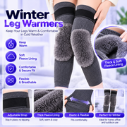 Winter Leg Warmers – Warm, Soft & Adjustable Knit Leg Covers